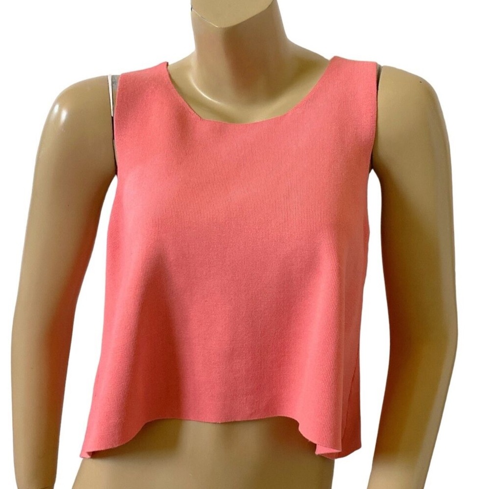 BCBG Pink Cropped Shirt XXS